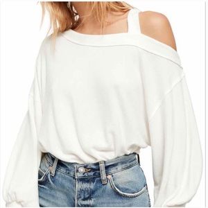 Ivory Free People Flaunt It Top